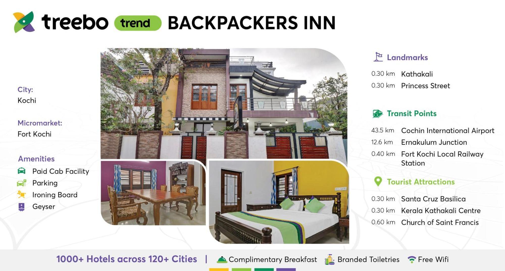 Treebo Backpackers Inn Kochi Dış mekan fotoğraf